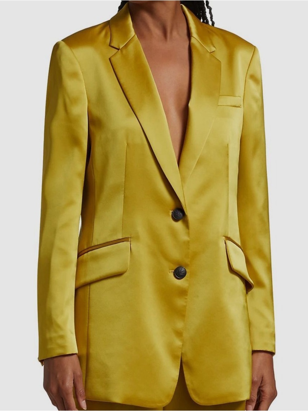 Rag & Bone tailored blazer in a gorgeous chartreuse/mustard-gold shade, size 6
